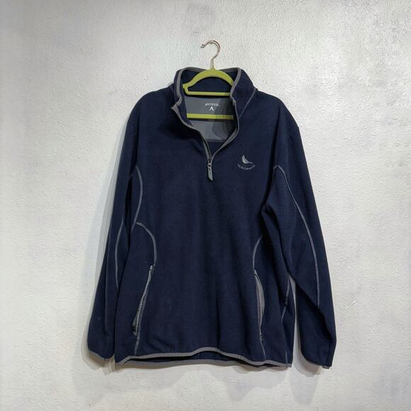 Antigua Navy Quarter Zip Pullover Sweater Sz XL - Picture 2 of 14
